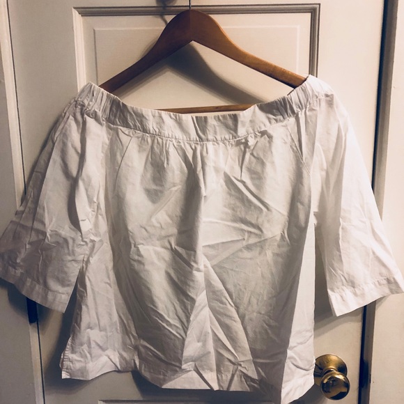 MADEWELL Clean off the shoulder blouse - Picture 2 of 3